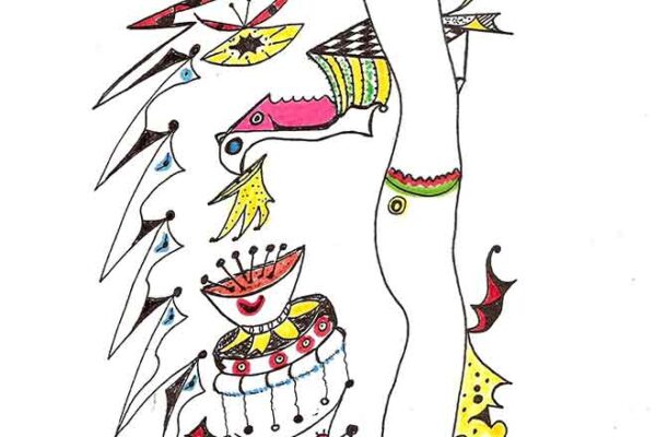 Arlequín 1, pintura original de Miguel F. Villegas