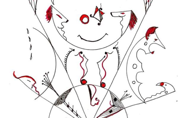 Círculos, pintura original de Miguel F. Villegas