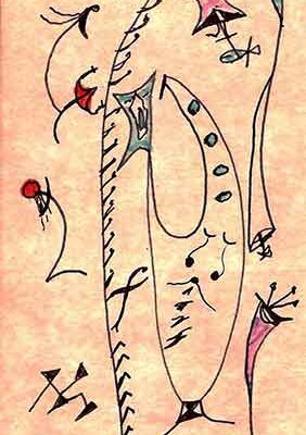 Mujer sobre cartón, pintura original de Miguel F. Villegas